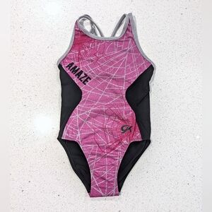 GK ELITE Gymnastics Dance Leotard Medium ULTRA Soft SPIDERMAN Marvel STRAPY BACK